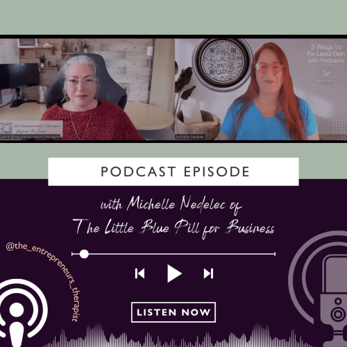 Podcast Cover The Little Blue Pill for Business